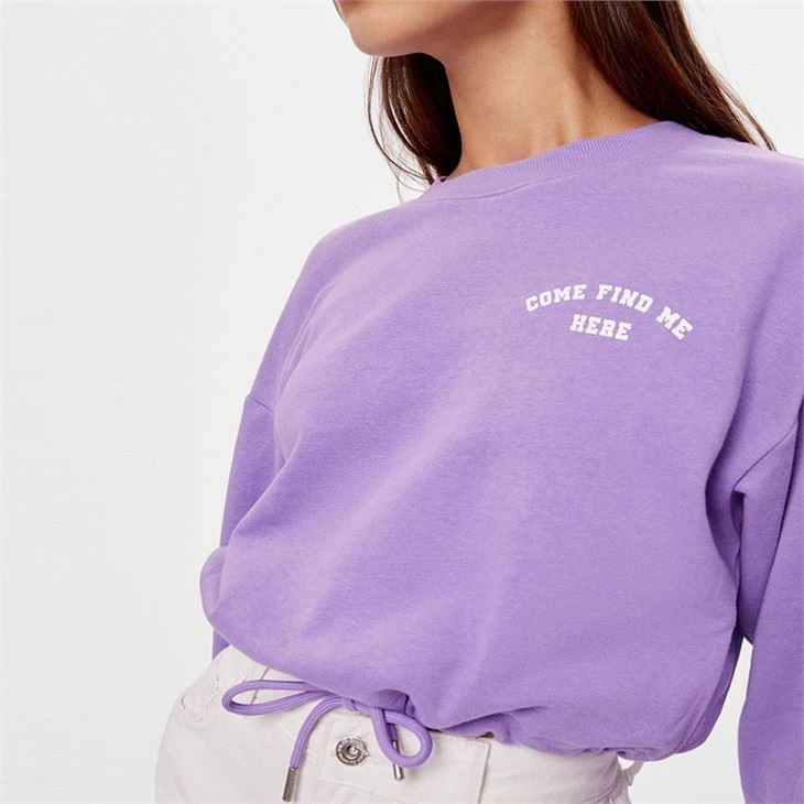 Long Sleeve Tie Front Crop Top